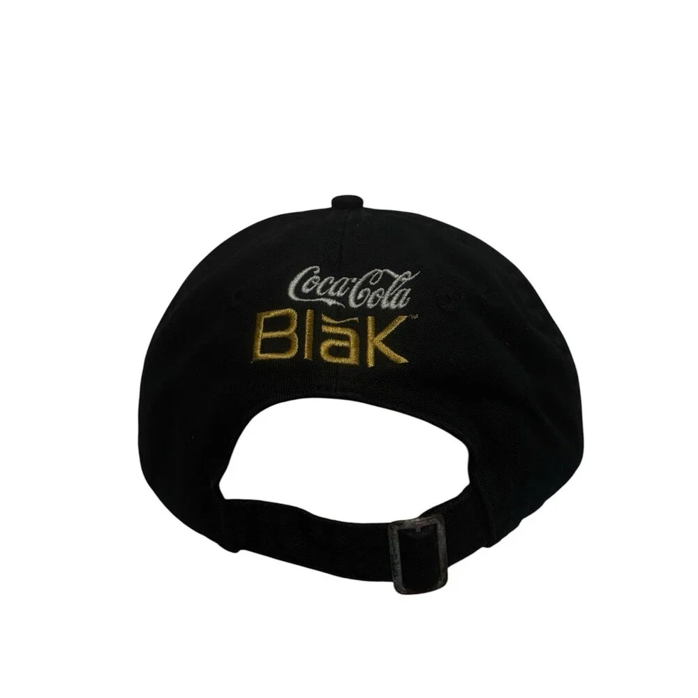 Coca-Cola Blāk embroidered adjustable OSFM baseball hat RARE